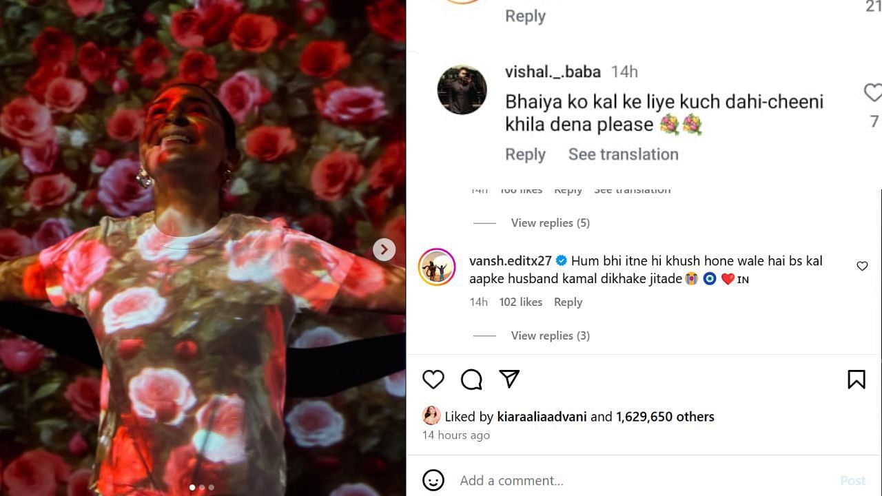 अनुष्का शर्मा की पोस्ट पर फैन ने किए कमेंट (photo credit: instagram/anushkasharma)